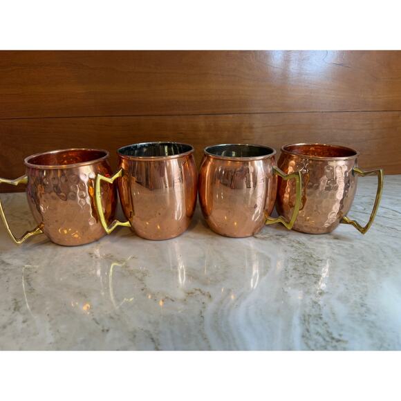 Copper Moscow Mule Mug Set - Picture 1 of 9